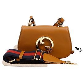 Gucci Borsa a tracolla mini Blondi Marrone Marrone