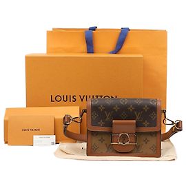 Louis Vuitton Borsa Dauphine Mini Monogram Reverse Canvas Multicolore