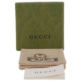 Gucci Double Non-Engraved Ring Silver Silvery