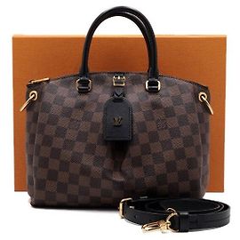 Louis Vuitton Borsa a mano e a tracolla Odéon PM Damier Ebene da donna Marrone