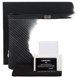 Chanel Clutch Grande Chevron Marrom