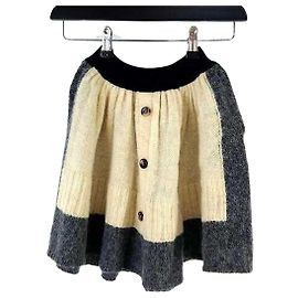 Saia de lã bicolor Loewe Multicor