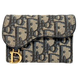 Dior Oblique Saddle Card Wallet Multiple colors
