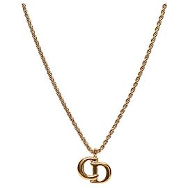 Collier Dior CD Doré en Métal Doré