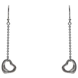 Tiffany & Co Orecchini Open Heart in argento Argento
