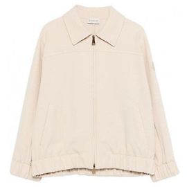 Moncler Cardigan mit Reißverschluss Beige Braun