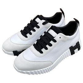 Hermès Bouncing Women's Sneakers White Goatskin White