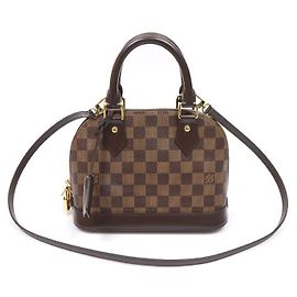 Louis Vuitton Damier Ebene Canvas Alma BB Brown