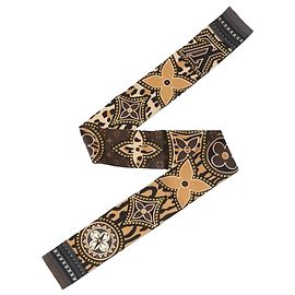 Louis Vuitton Sciarpa World Silk Brown Marrone