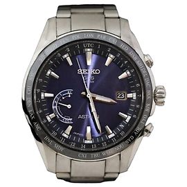 Seiko Astron Titanium Blue Dial Blu