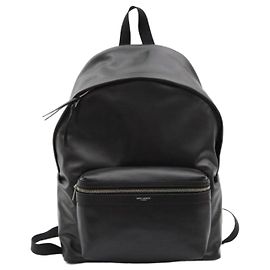Autre Marque SAINT LAURENT Delaive Backpack Black Calfskin Black