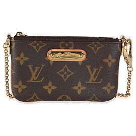 Louis Vuitton Monogram Canvas Milla Pochette PM Marrone