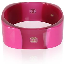 Chanel 2009 Pink Resin Bangle Bracelet Other