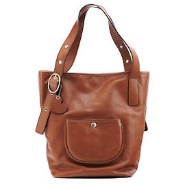 Marc Jacobs Sac cabas à poches en cuir de veau marron Marron
