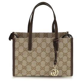 Gucci Bolso de hombro de algodón beige Beige