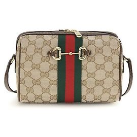 Gucci Bolsa de ombro em tecido bege Bege