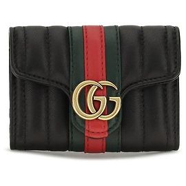 Gucci Black Calf Leather Bos Taurus Wallet Black