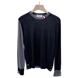Pull en laine mélangée rayé Thom Browne Multicolore