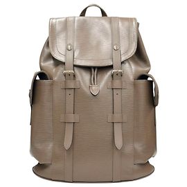 Sac à dos Louis Vuitton Christopher en cuir doré Doré