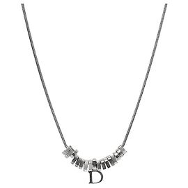 Colar prateado Dior Prata