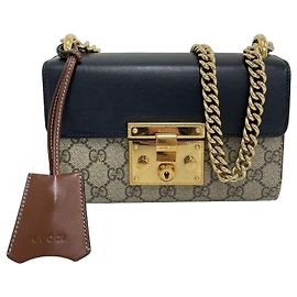 Borsa a tracolla Gucci Supreme nera Nero