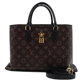 Louis Vuitton Borsa Tote e borsa a tracolla Monogram Canvas Noir Flower Multicolore