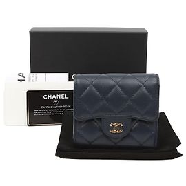 Chanel Cartera Caviar Classic Castaño