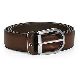 Ceinture Montblanc Formal Silver Noir