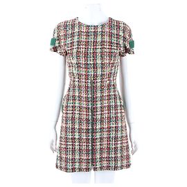 Chanel Tweed Dress Red Multi Red