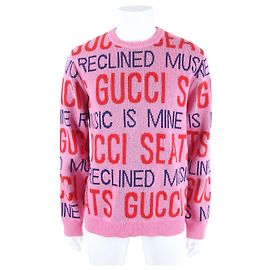 Gucci Strickpullover mit langen Ärmeln Pink