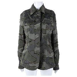 Christian Dior Zip Jacket Khaki Multi Brown