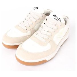 Prada Suede Leather Sneakers Brown