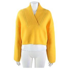 Hermès Strickpullover Gelb Gelb