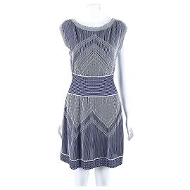 Chanel Strickkleid Navy Blau Blau