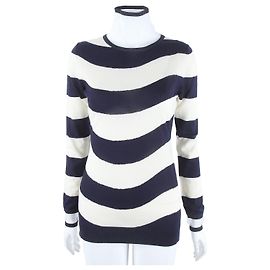 Fendi Strickoberteil mit langen Ärmeln Blau