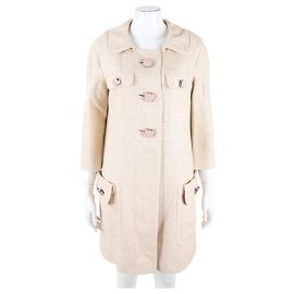 Chaqueta de seda Chloé beige Castaño