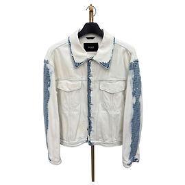 Fendi Bleached FF Monogram Jacke Größe Mehrfarben