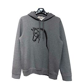 Hermès Leder Hoodie Braun Braun