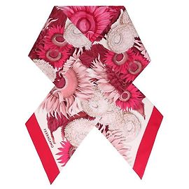 Salvatore Ferragamo Lenço de seda com estampado de girassol Multicor