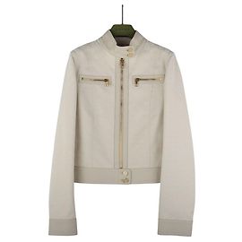 Gucci GG Canvas Damenjacke Größe Weiß