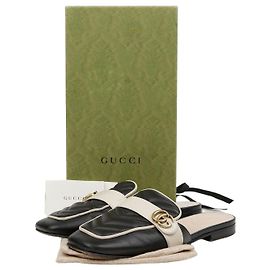 Gucci Mule Slippers Brown Leather Brown