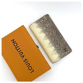 Louis Vuitton Exotic Lizard Wallet Brown Leather Brown