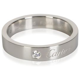 Anel C de Cartier em platina e diamantes Outro