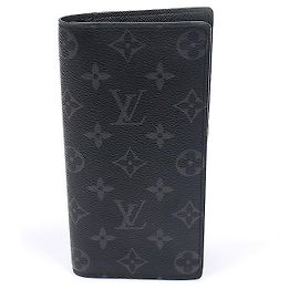 Louis Vuitton Portafoglio Brazza in tela Monogram Eclipse Marrone