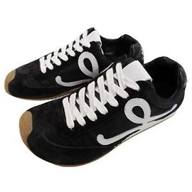 Loewe Ballet Runner em nylon e couro de vitela Branco