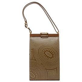 Chloé Mini borsa in pelle borchiata marrone Marrone