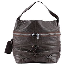 Chloé Spring 2006 Brown Leather Zippered Shoulder Bag Brown