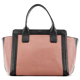 Chloé Saco Tote Alison em couro rosa e preto Rosa