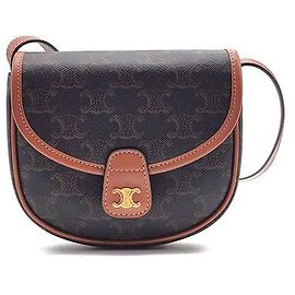 Céline Triomphe Mini Versace Marrone