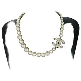 Collar de perlas Chanel Blanco